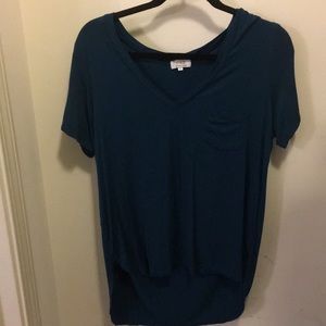 Blue Pocket Top